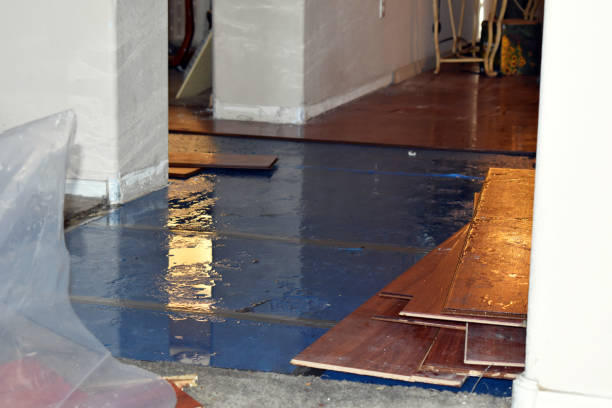 Professional Water Extraction technician working in South Bend, TX